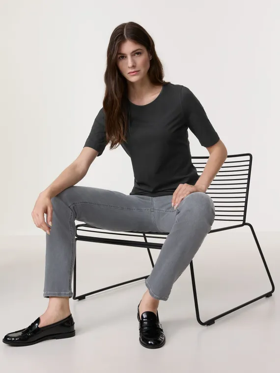 GERRY WEBER Футболка с атласной отделкой