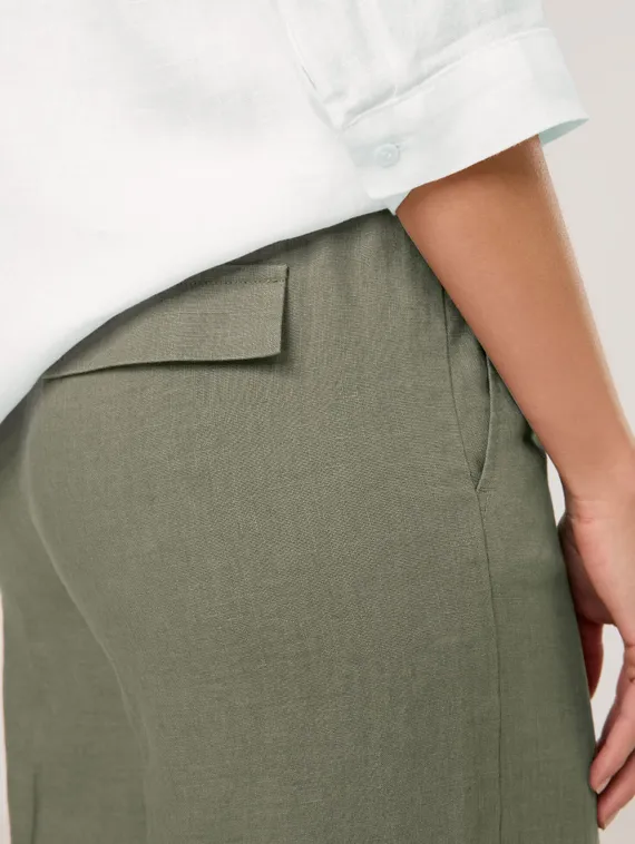 GERRY WEBER Брюки широкие льняные