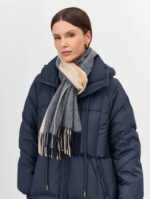 BULMER Шарф в клетку из 100% шерсти