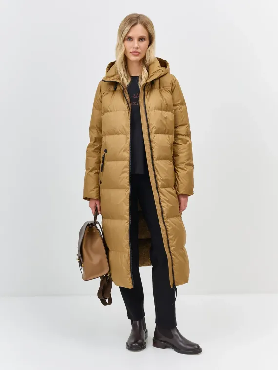 BULMER Стеганое пальто с контрастной фурнитурой