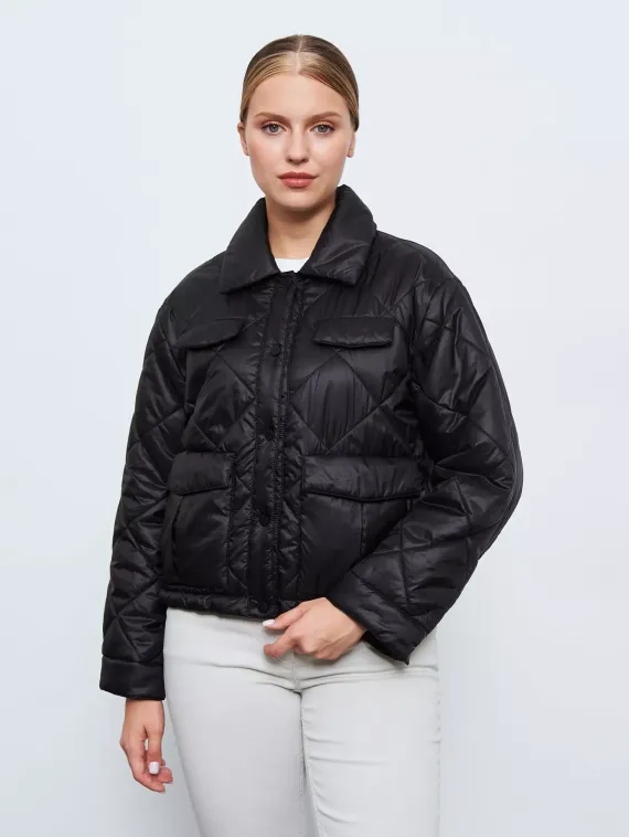 GERRY WEBER Куртка укороченная черная