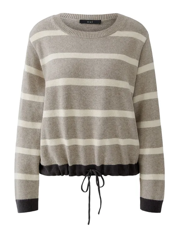 Oui Пуловер в полоску