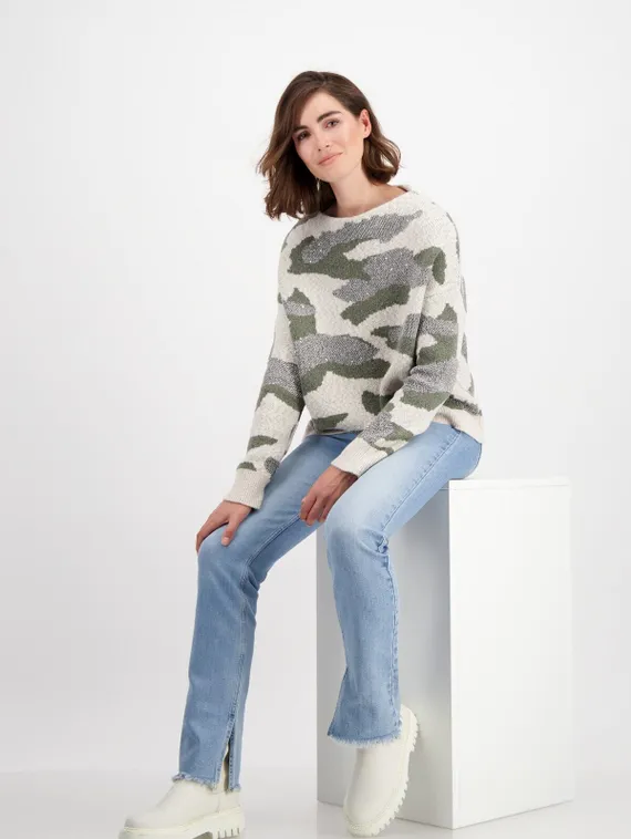 MONARI Джемпер с камуфляжным принтом
