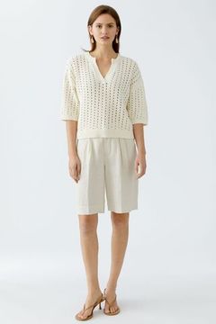 Oui Шорты-бермуды со складками