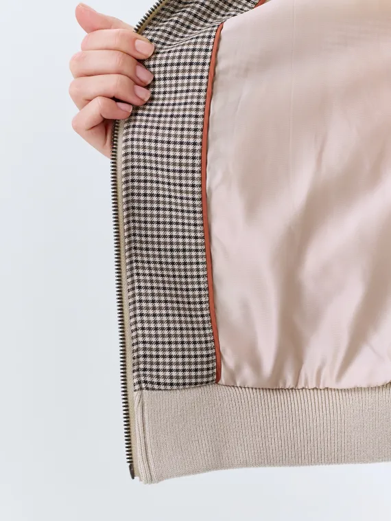 BULMER Бомбер в мелкую клетку