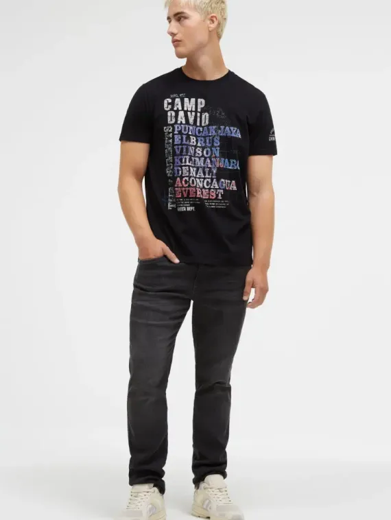 CAMP DAVID Футболка с надписью