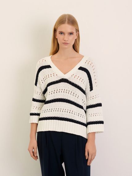 Elisa.and.me Вязаный джемпер в полоску