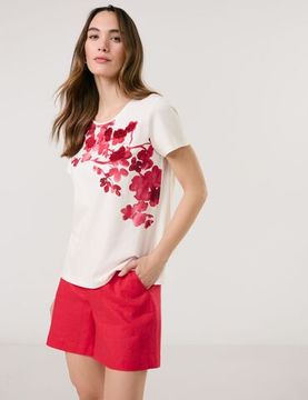 TAIFUN Футболка с цветочным принтом