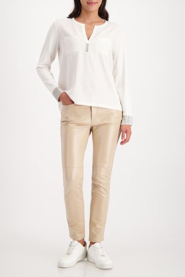 MONARI Креповая блузка со стразами