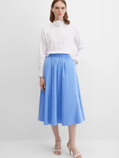 Elisa.and.me Юбка миди А-силуэта голубая