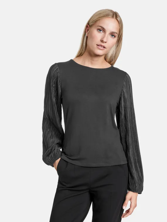 TAIFUN Блуза с плиссированными рукавами