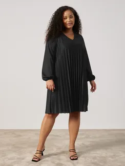 SAMOON Платье плиссированное А-силуэта