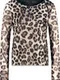 MONARI Рубашка из сетки с леопардовым принтом