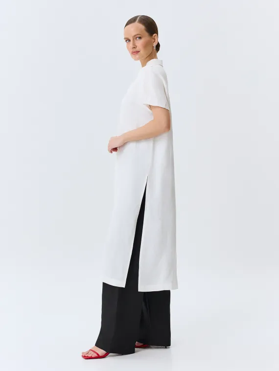 BULMER Удлиненная льняная блузка-туника