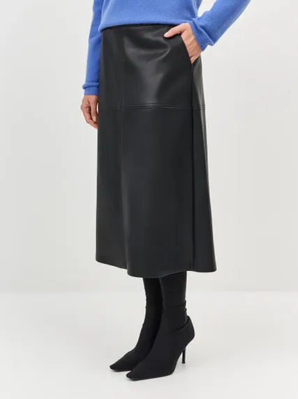 BULMER Юбка-трапеция из экокожи
