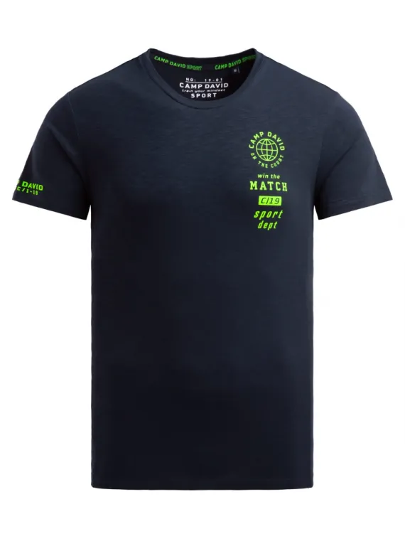 CAMP DAVID Футболка с мини-принтом