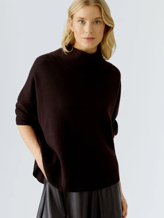 Oui Пуловер-пончо