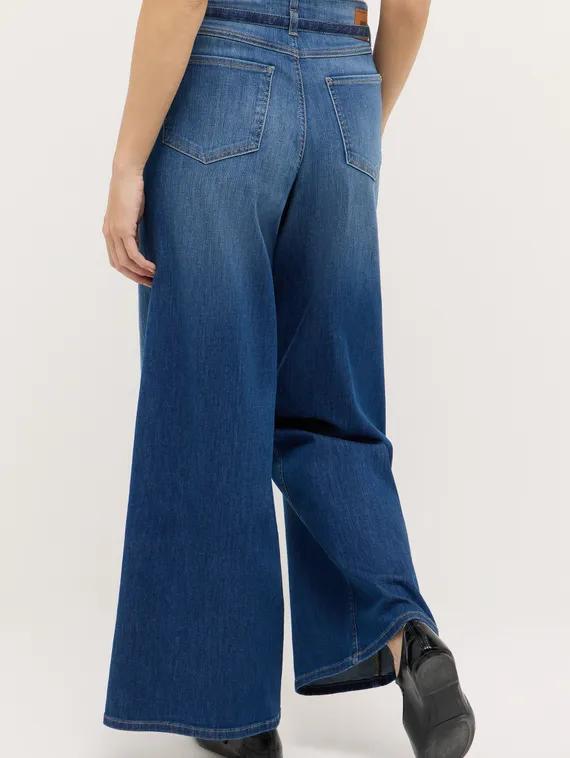 ANGELS Джинсы палаццо с ремнем