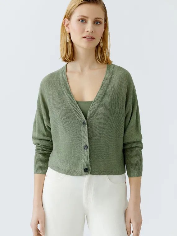 Oui Кардиган из льна