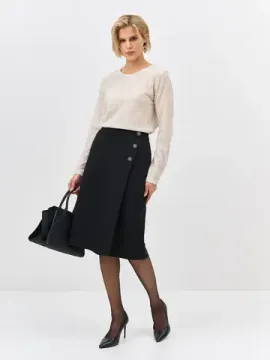 BULMER Юбка из джерси с имитацией запаха