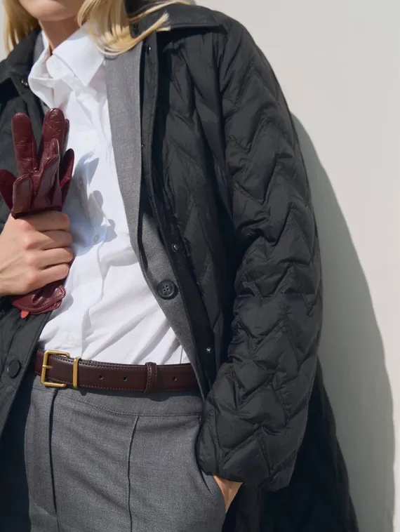 BULMER Пальто с фигурной стежкой