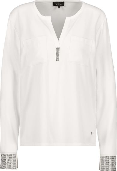 MONARI Креповая блузка со стразами