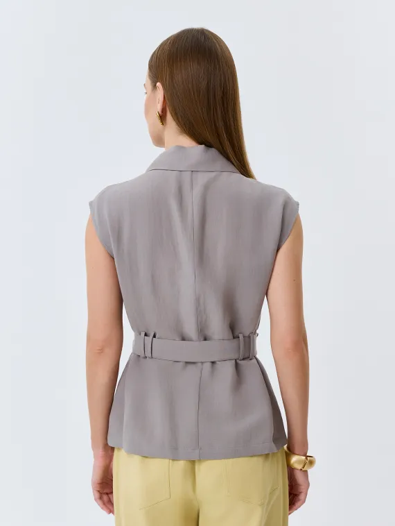 BULMER Блузка-жилет из тенселя