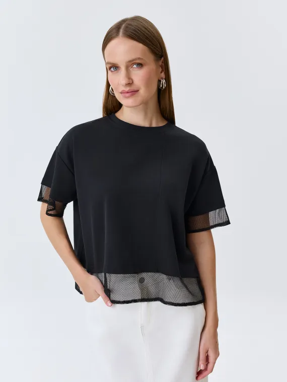 BULMER Джемпер с вставками из сетки