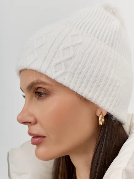 BULMER Шапка-бини с декором &quot;косы&quot;