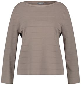 SAMOON Джемпер с полосатой фактурой