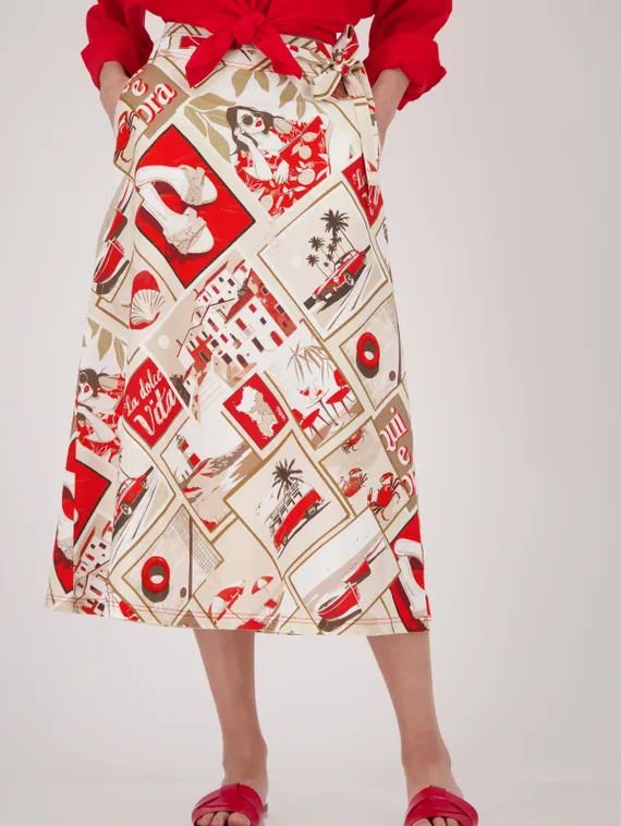 MONARI Юбка с принтом Polaroid