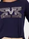 MONARI Футболка 3/4 рукав со стразами