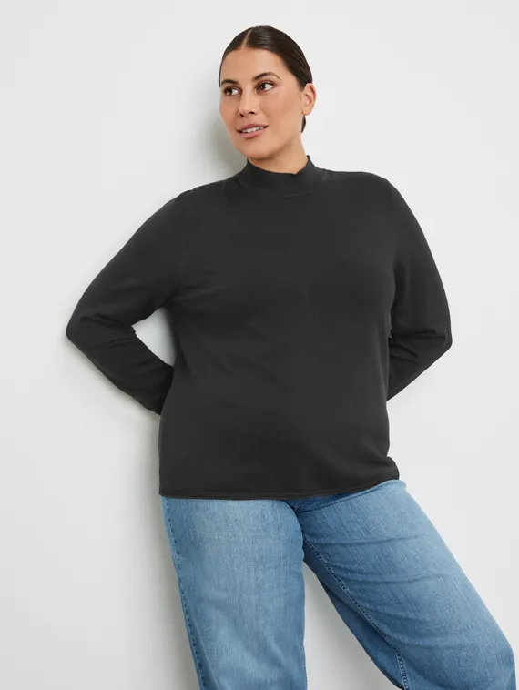 SAMOON Джемпер с высоким воротником