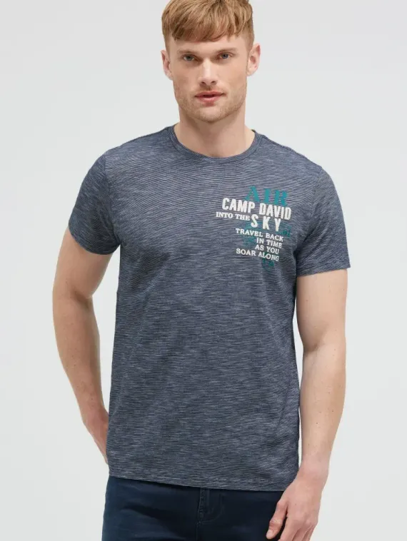 CAMP DAVID Футболка в тонкую полоску