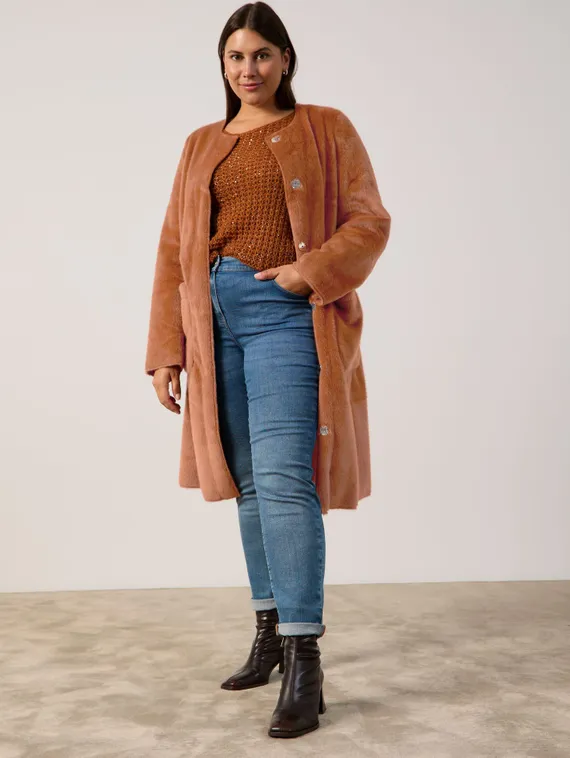 SAMOON Пальто из искусственной замши