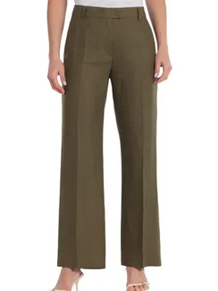 GERRY WEBER Брюки изо льна однотонные