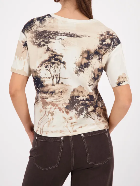 MONARI Футболка с принтом "саванна"