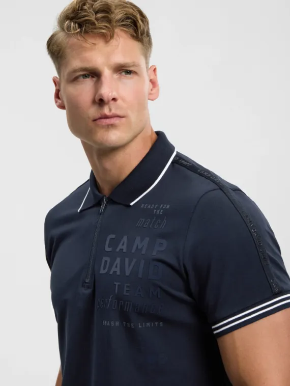 CAMP DAVID Поло на молнии