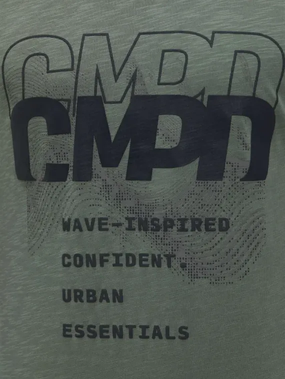 CAMP DAVID Футболка с резиновым рисунком