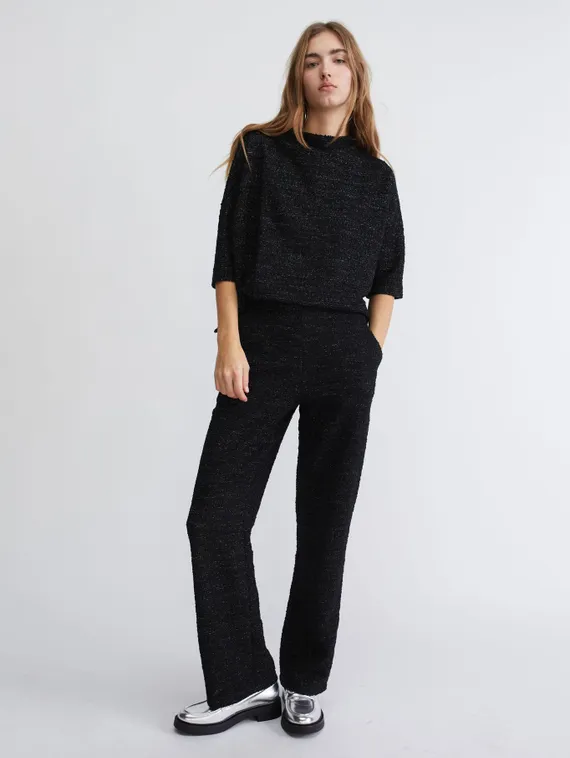 Oui Брюки с блестящей пряжей