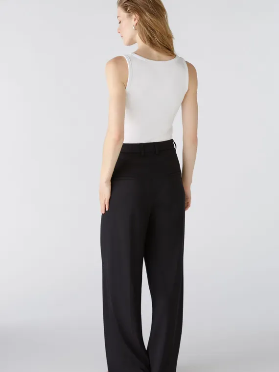 Oui Брюки из вискозного джерси