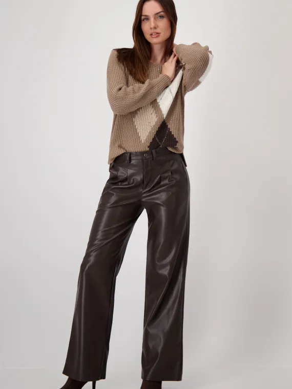 MONARI Брюки широкие из искусственной кожи