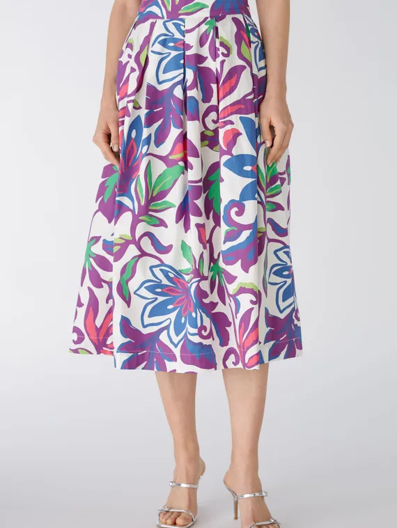 Oui Юбка с цветочным принтом