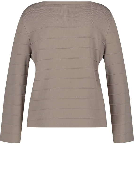 SAMOON Джемпер с полосатой фактурой