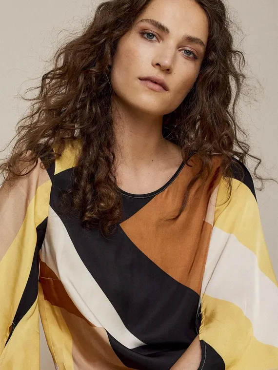 SUMMUM Топ с расклешенными рукавами