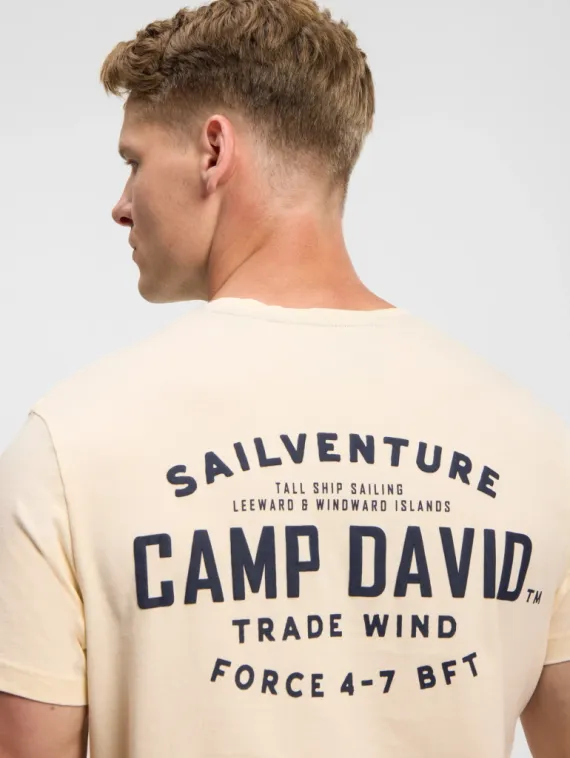 CAMP DAVID Футболка с большим принтом на спине