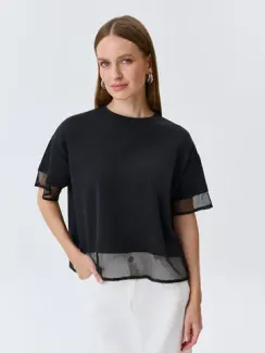 BULMER Джемпер с вставками из сетки