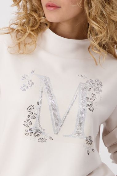 MONARI Толстовка с принтом со стразами