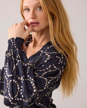 SUMMUM Блестящий топ с принтом