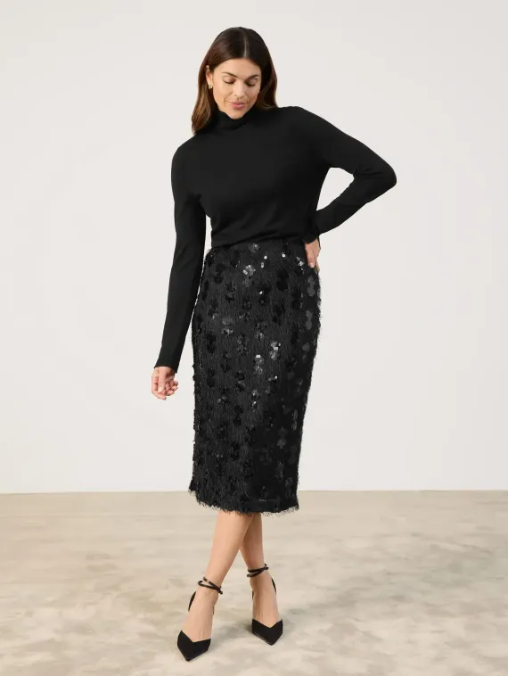 GERRY WEBER Юбка с бахромой и пайетками